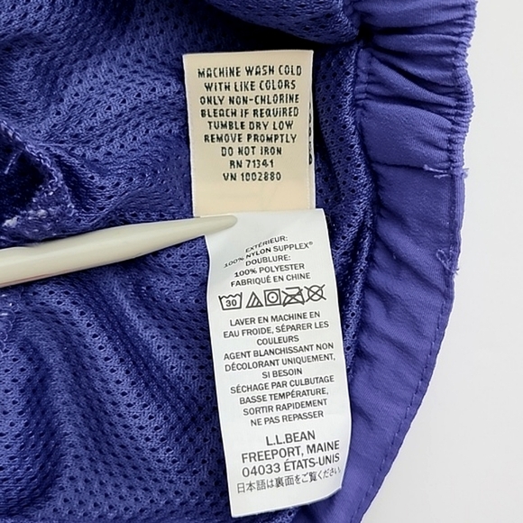 L.L.  Bean Women's Activewear Shorts Purple Tie Waist 3.5" Inseam Sz Small Reg - Picture 10 of 13
